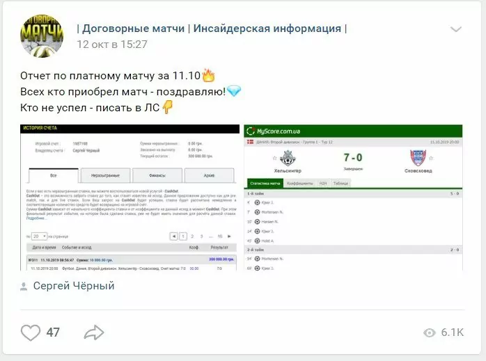 Коэффициенты и статистика прогнозов от Сергея Черного
