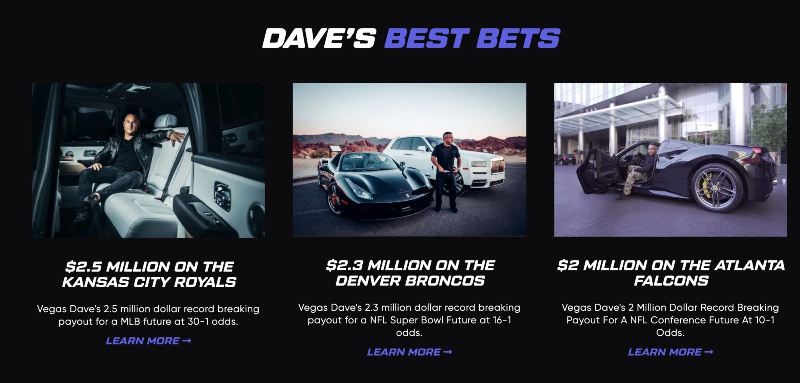 Достижения Dave Vegas (Дэйв Вегас)