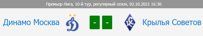 Динамо М – Крылья Советов