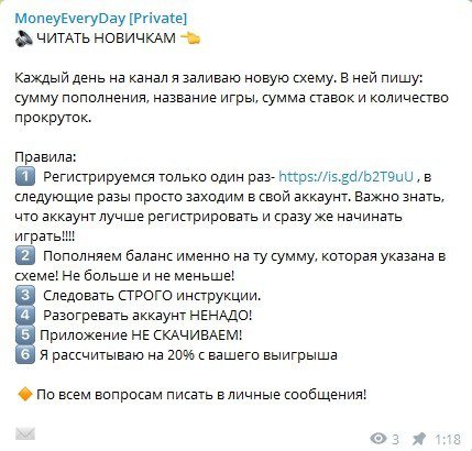 Money Every Day Private - схема заработка