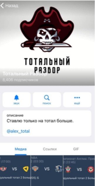 Тотальный разбор — Telegram