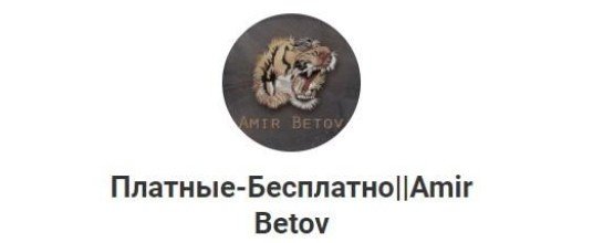 Платные — бесплатно Amir Betov Телеграмм