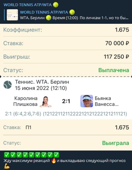 World Tennis - ставки