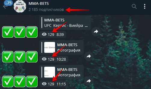 MMA-BETS в Телеграмме