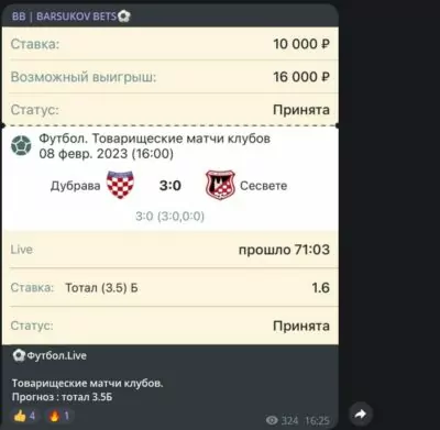 Barsukov Manager ставки на спорт