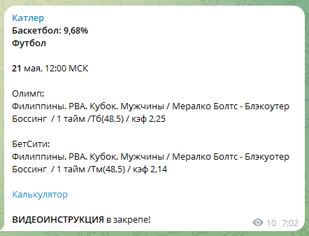 Катлер телеграмм