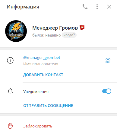 Менеджер Громов