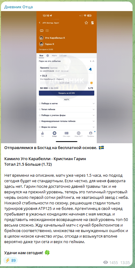 Дневник отца каппер