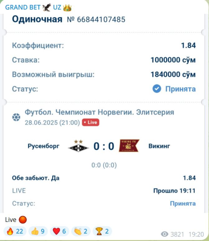 GRAND BET UZ каппер