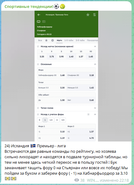 Спортивные тенденции каппер
