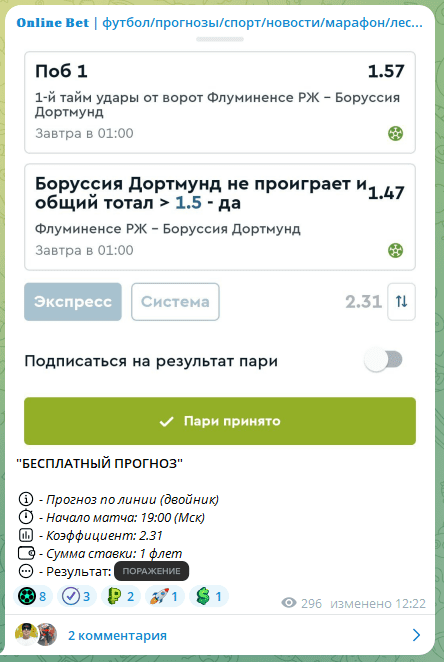 Online Bet каппер
