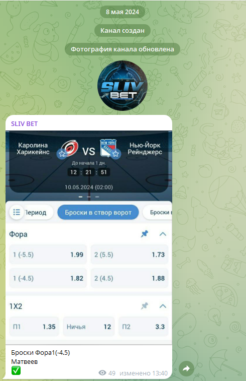 телеграм Sliv Bet