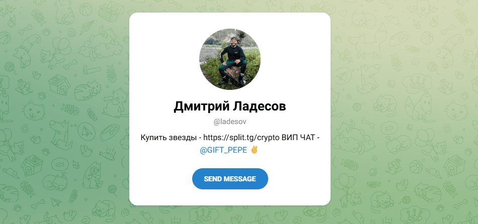Дмитрий Ладесов телеграмм